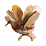 Cow Horn with coasters