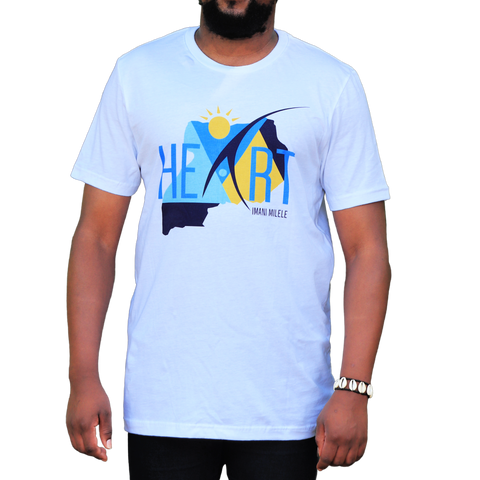 White Uganda At Heart T-Shirt